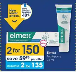 Clicks Elmex Toothpaste 75 ml offer
