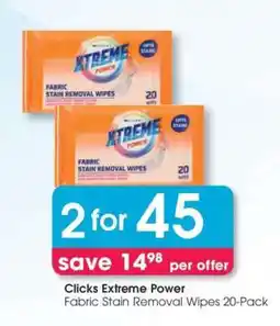 Clicks Clicks Extreme Power offer
