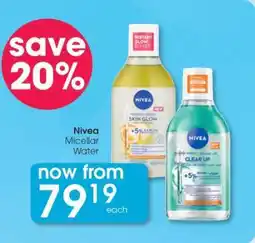 Clicks Nivea Micellar Water offer