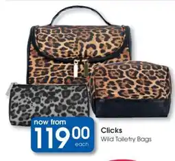 Clicks Clicks Wild Toiletry Bags offer