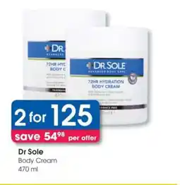 Clicks Dr Sole Body Cream offer