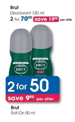 Clicks Brut Deodorant 120 ml offer