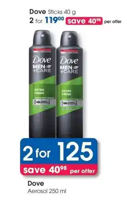 Clicks Dove Aerosol 250 ml offer