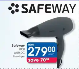 Clicks Safeway 2000 Watt DC Hairdryer offer