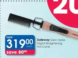 Clicks Safeway Salon Series Digital Straightening Hot Comb offer