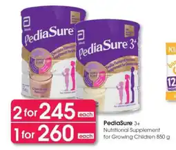 Clicks PediaSure 3+ offer