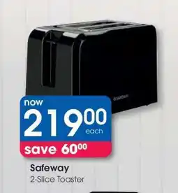 Clicks Safeway 2-Slice Toaster offer