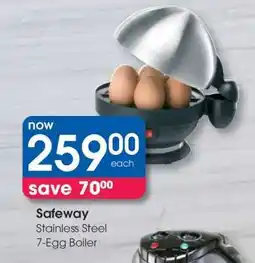 Clicks Safeway Stainless Steel 7-Egg Boiler offer