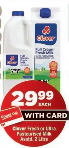 OK Foods Clover Full Cream Fresh Milk offer