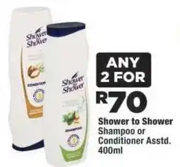 OK Foods Shower to Shower Shampoo or Conditioner offer