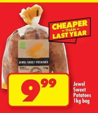 JEWEL SWEET POTATOES 1kg bag