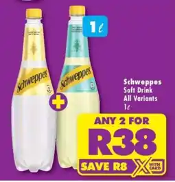 Shoprite Schweppes Soft Drink All Variants offer