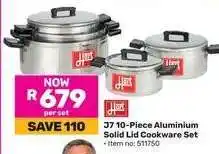 Game J7 10-Piece Aluminium Solid Lid Cookware Set offer