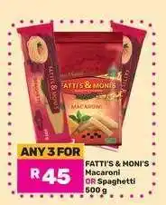 Game Fatti's & Moni's Macaroni or Spaghetti offer