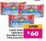 Game LUCKY STAR Light Meat Shredded Tuna offer