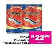 Game ECONO Pilchards in Tomato Sauce 400 g offer