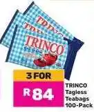 Game TRINCO Tagless Teabags 100-Pack offer