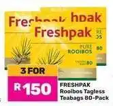 Game Freshpak Rooibos Tagless Teabags 80-Pack offer