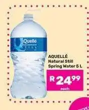 Game aQuellé Natural Still Spring Water 5 L offer