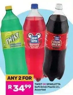 Game TWIST OR SPARLETTA Soft Drink offer