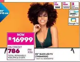 Game 85 QLED LED TV (75Q6600H) offer