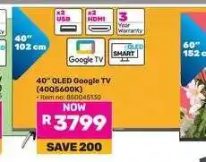 Game 40 QLED Google TV (40Q5600K) offer