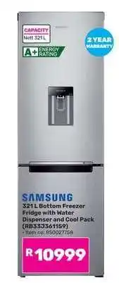 Game Samsung 321L Bottom Freezer Fridge offer