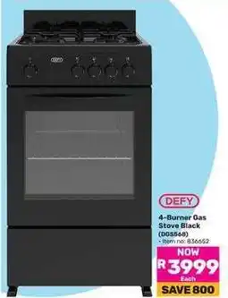 Game 4-Burner Gas Stove Black offer
