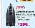 Game DEFY 2200 W Steam Iron (SI 2322 CX) offer