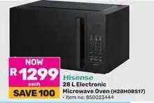 Game Hisense 28 L Electronic Microwave Oven (H28MOBS17) offer