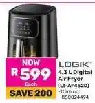 Game LÖGIK 4.3 L Digital Air Fryer offer