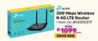 Game 300 Mbps Wireless N 4G LTE Router offer