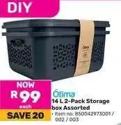 Game Ótima 14 L 2-Pack Storage box Assorted offer