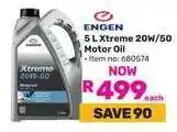 Game ENGEN 5 L Xtreme 20W/50 Motor Oil offer