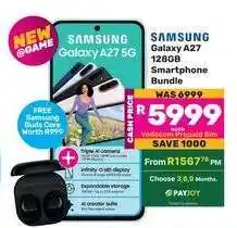 Game Samsung Galaxy A27 128GB Smartphone Bundle offer
