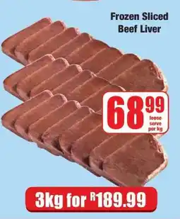 Boxer Frozen Sliced Beef Liver offer