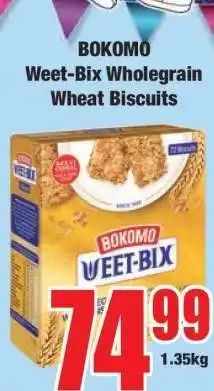 Boxer Bokomo Weet-Bix Wholegrain Wheat Biscuits offer