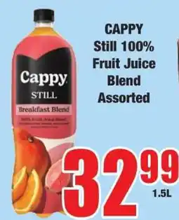 Boxer CAPPY Still 100% Fruit Juice Blend Assorted offer