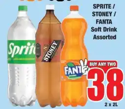 Boxer SPRITE / STONEY / FANTA Soft Drink Assorted offer