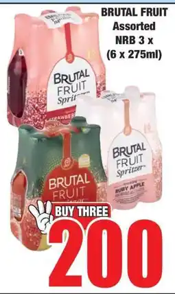 Boxer BRUTAL FRUIT Assorted NRB 3 x (6 x 275ml) offer