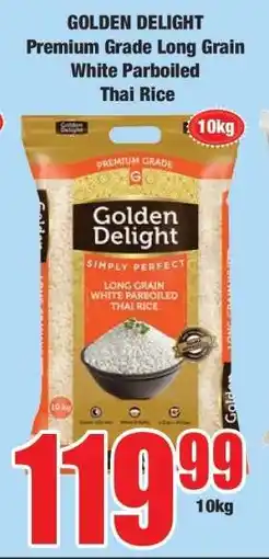 Boxer GOLDEN DELIGHT Premium Grade Long Grain White Parboiled Thai Rice offer