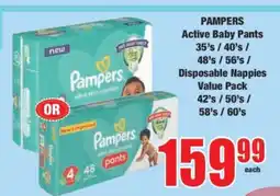 Boxer PAMPERS Active Baby Pants offer