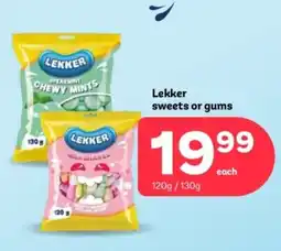 PEP Lekker sweets or gums offer