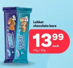 PEP Lekker chocolate bars offer