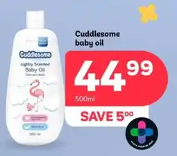 PEP Cuddlesome baby oil offer