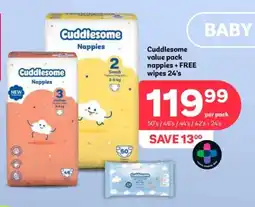 PEP Cuddlesome Nappies offer