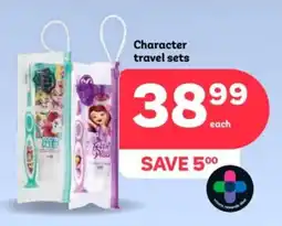 PEP Character travel sets offer