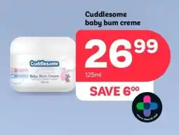 PEP Cuddlesome baby bum creme offer