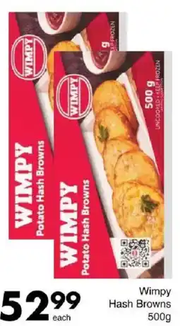 Save Wimpy Hash Browns offer