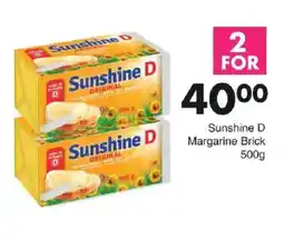 Save Sunshine D Margarine Brick offer